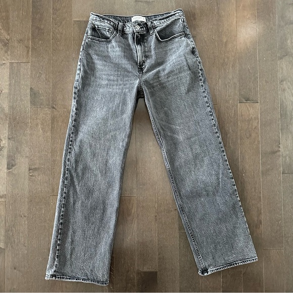 Abercrombie & Fitch Denim - Abercrombie & Fitch Women's The 90"s Relaxed High Rise Jean Faded Black Size 8R